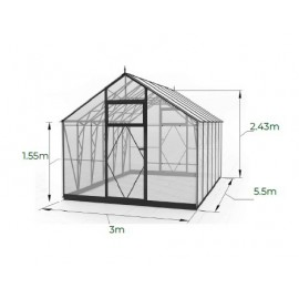 Gable roof greenhouses Ecoslider House Lux 3.0x5.5m