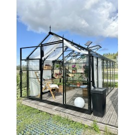 Стеклянная теплица Ecoslider House Lux Glass 2.5х4.1м