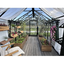 Стеклянная теплица Ecoslider House Lux Glass 2.5х4.1м