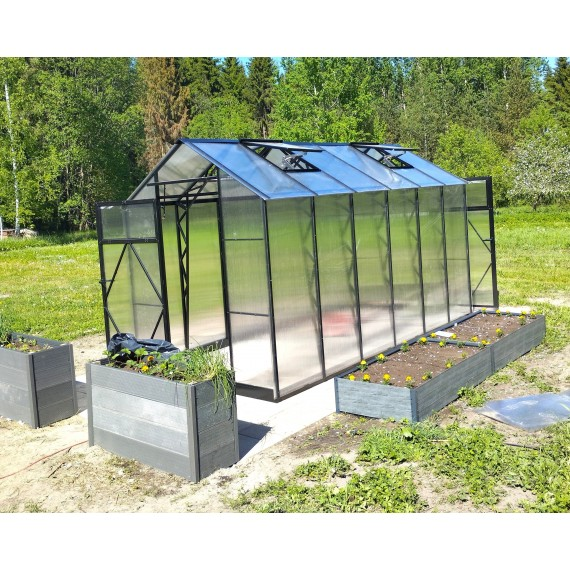 Gable roof greenhouses Ecoslider House Lux 2.0x4.1m