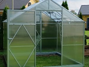 Двускатная теплица Ecoslider House, ширина 2.5м, 6мм