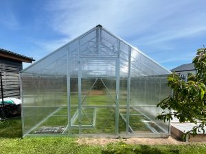 Двускатная теплица Ecoslider House, ширина 3.5м, 6мм