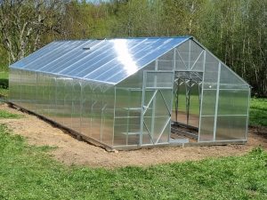 Двускатная теплица Ecoslider House, ширина 4м, 6мм