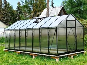 Двускатная теплица Ecoslider House Lux 2.5х5.5м