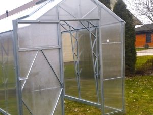 Ecoslider House gable roof greenhouse 2х12.58m W6