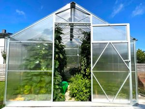Ecoslider House gable roof greenhouse 2.5х12.58m W6