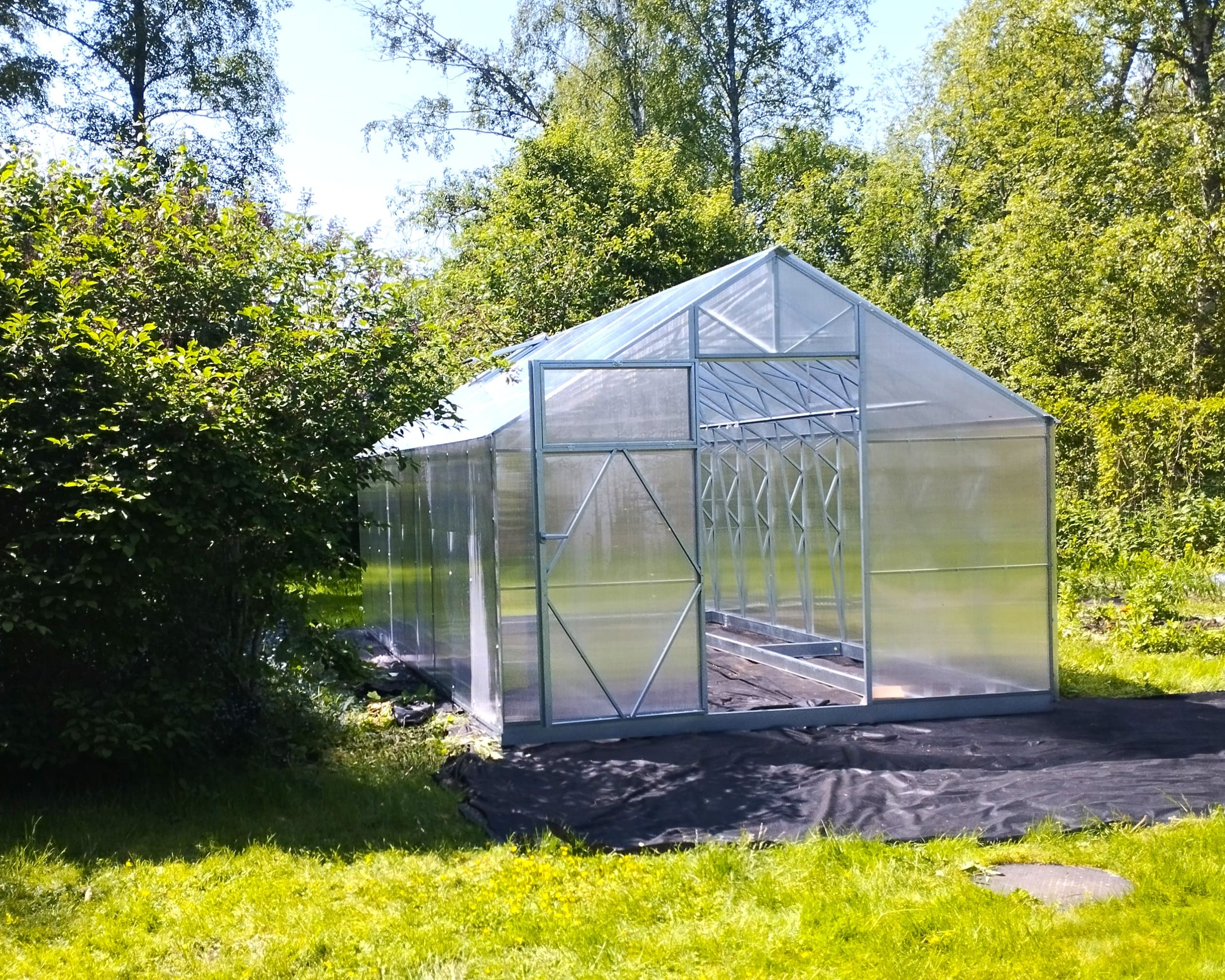 Ecoslider House gable roof greenhouse 3х12.58m W6 — изображение 3
