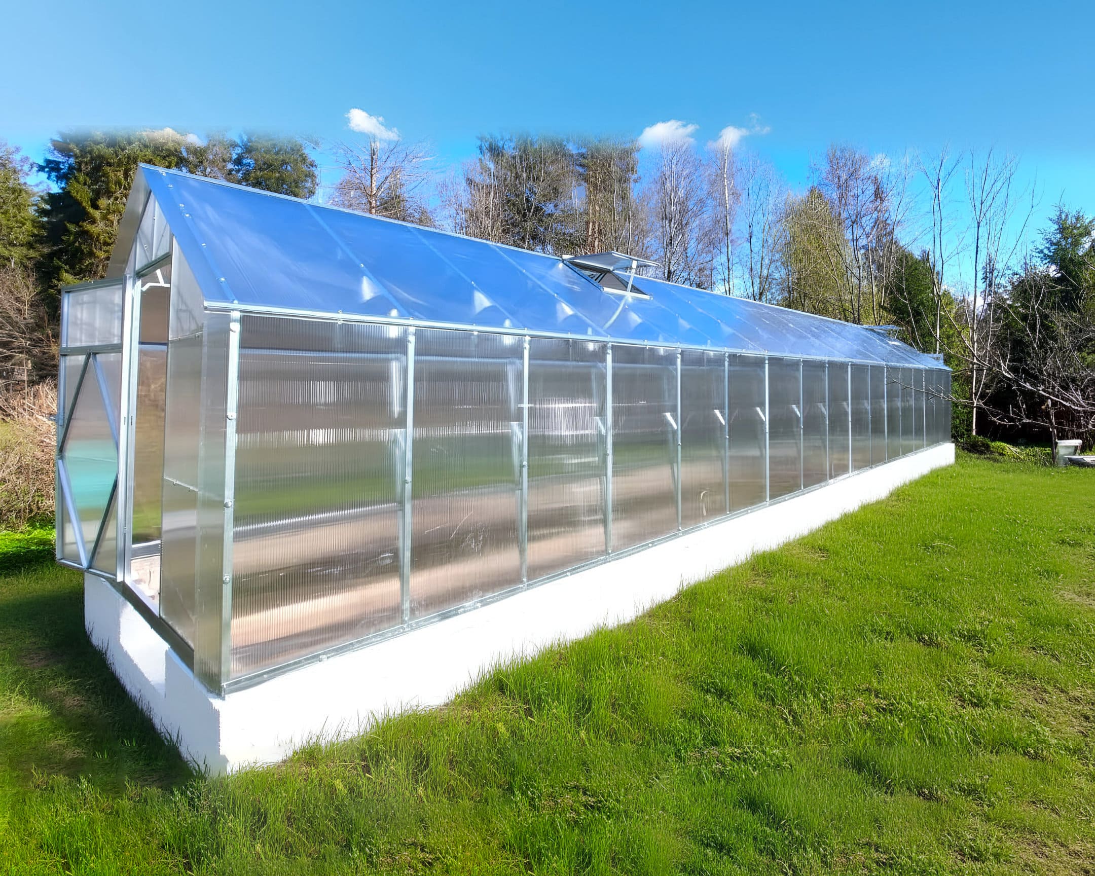 Ecoslider House gable roof greenhouse 3х12.58m W6 — изображение 4