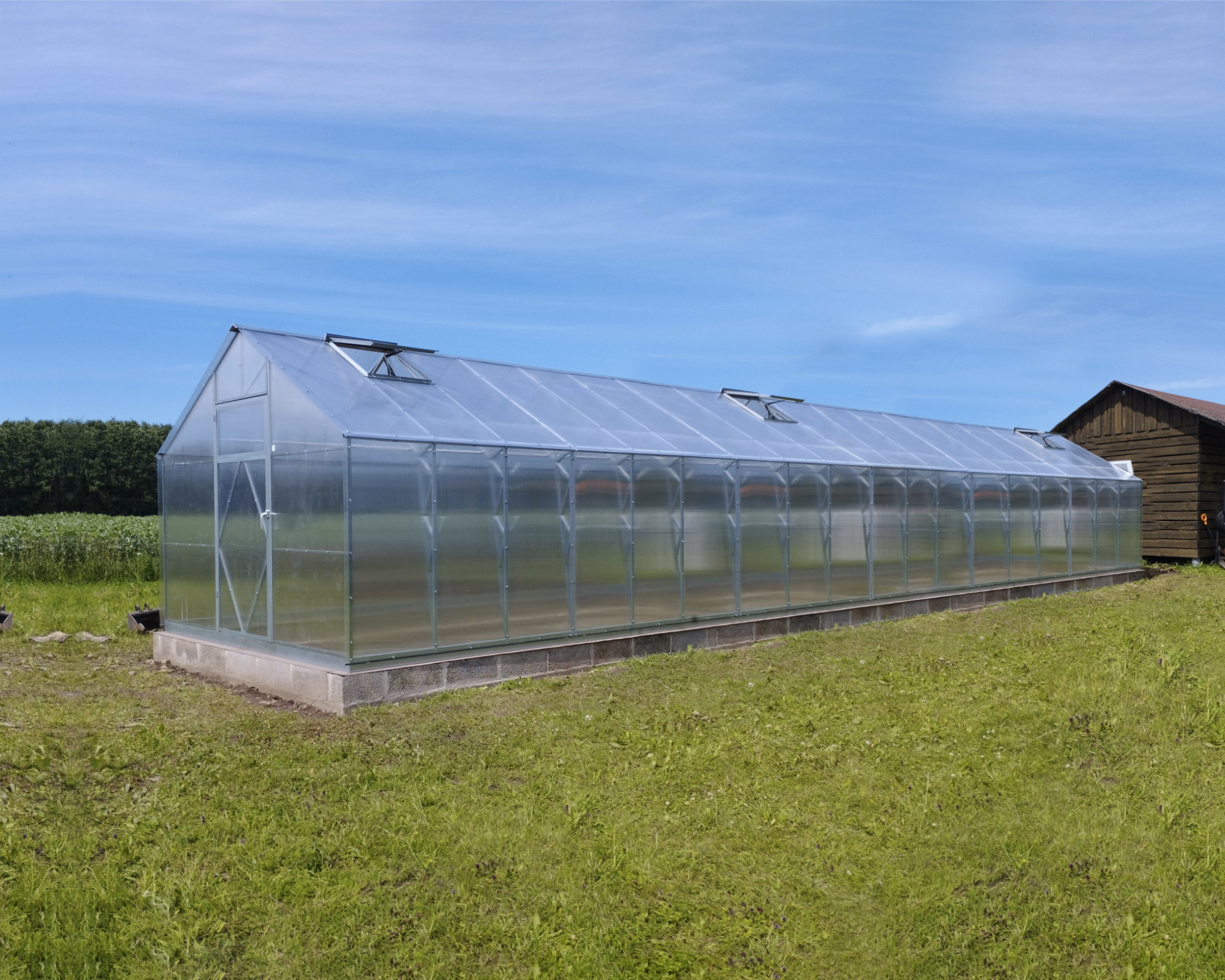 Ecoslider House gable roof greenhouse 3х12.58m W6 — изображение 5