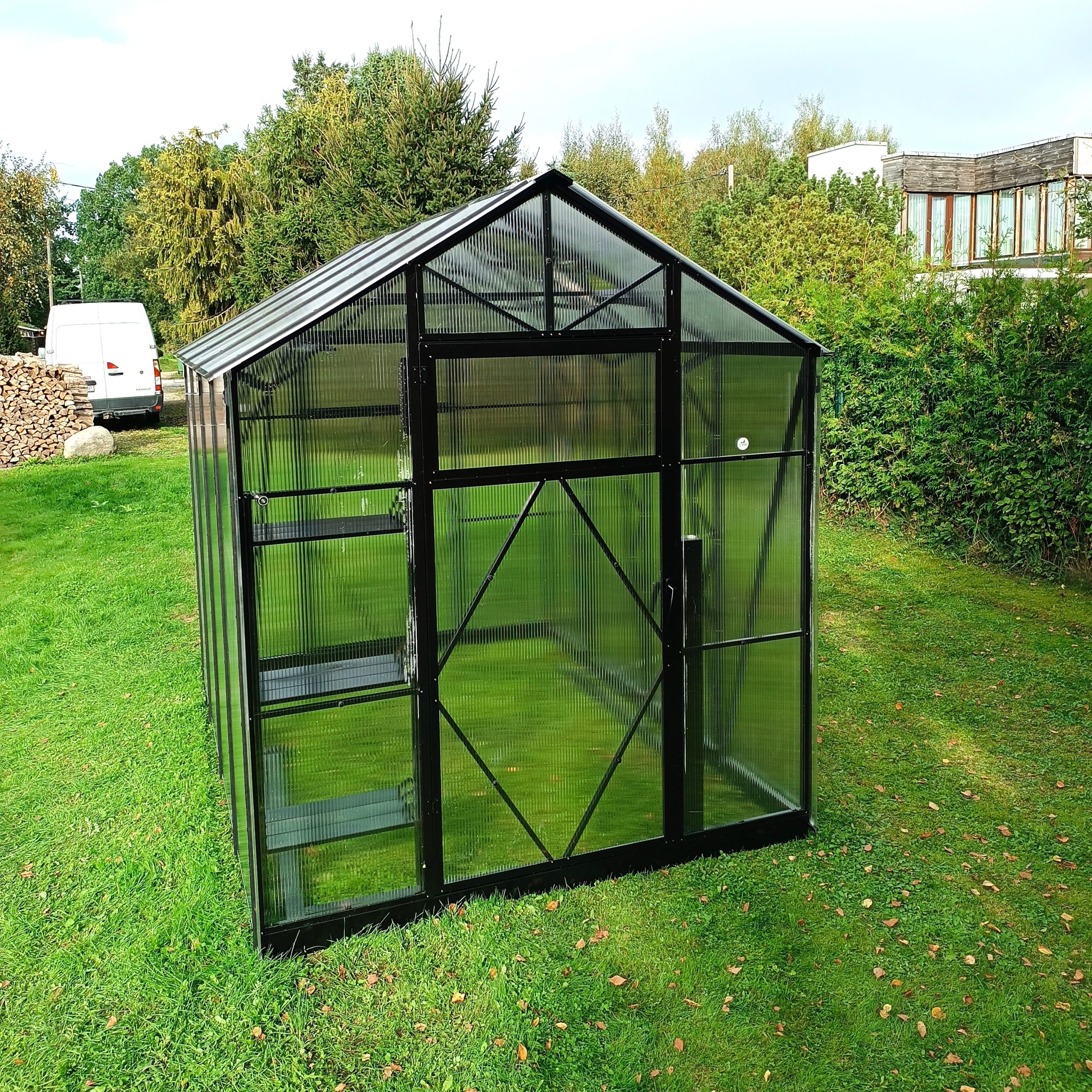 Ecoslider House Lux gable roof greenhouse 2х2.7m W1 — изображение 5