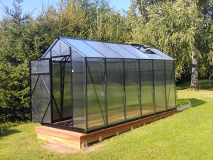 Ecoslider House Lux gable roof greenhouse 2х4.1m W2