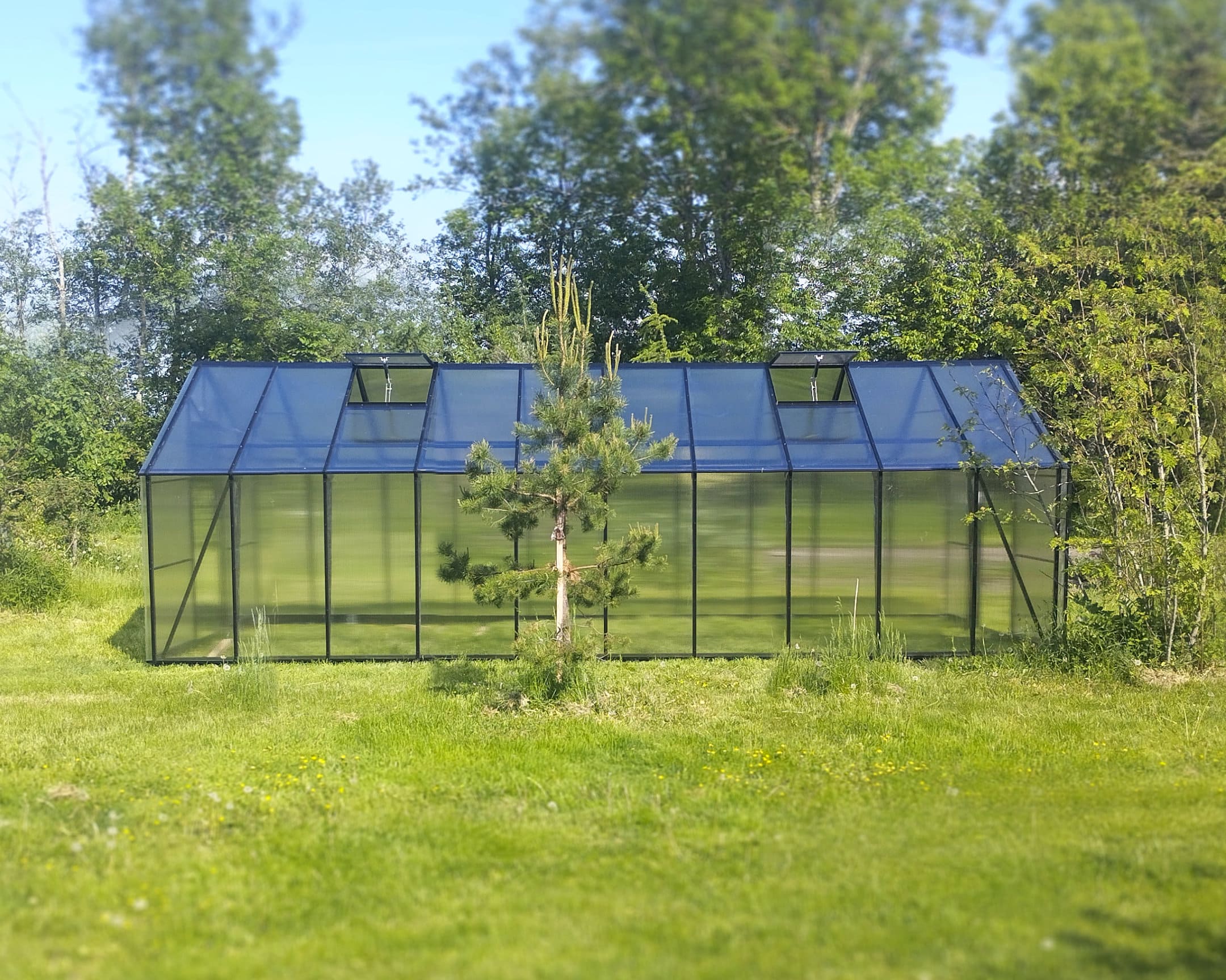 Ecoslider House Lux gable roof greenhouse 2х6.9m W3 — изображение 6