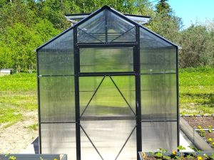 Ecoslider House Lux gable roof greenhouse 2х9.7m W5