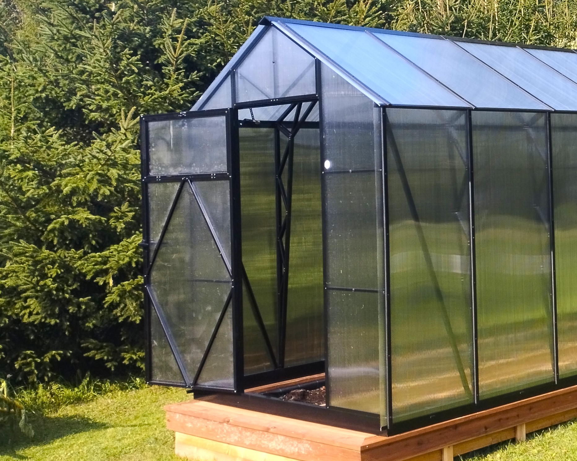 Ecoslider House Lux gable roof greenhouse 2х9.7m W5 — изображение 4