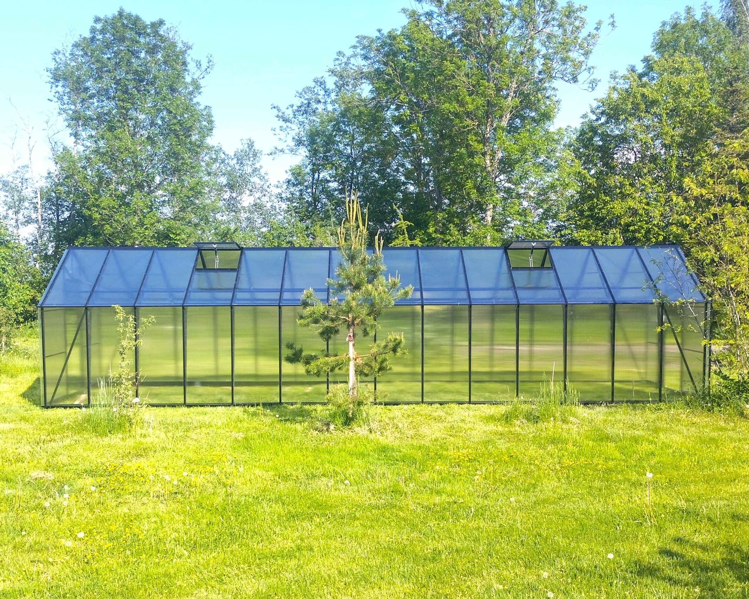 Ecoslider House Lux gable roof greenhouse 2х9.7m W5 — изображение 6