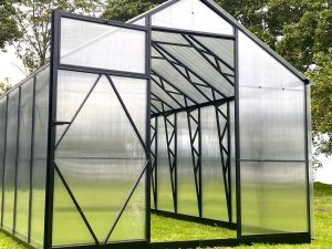 Ecoslider House Lux gable roof greenhouse 2.5х9.7m W5