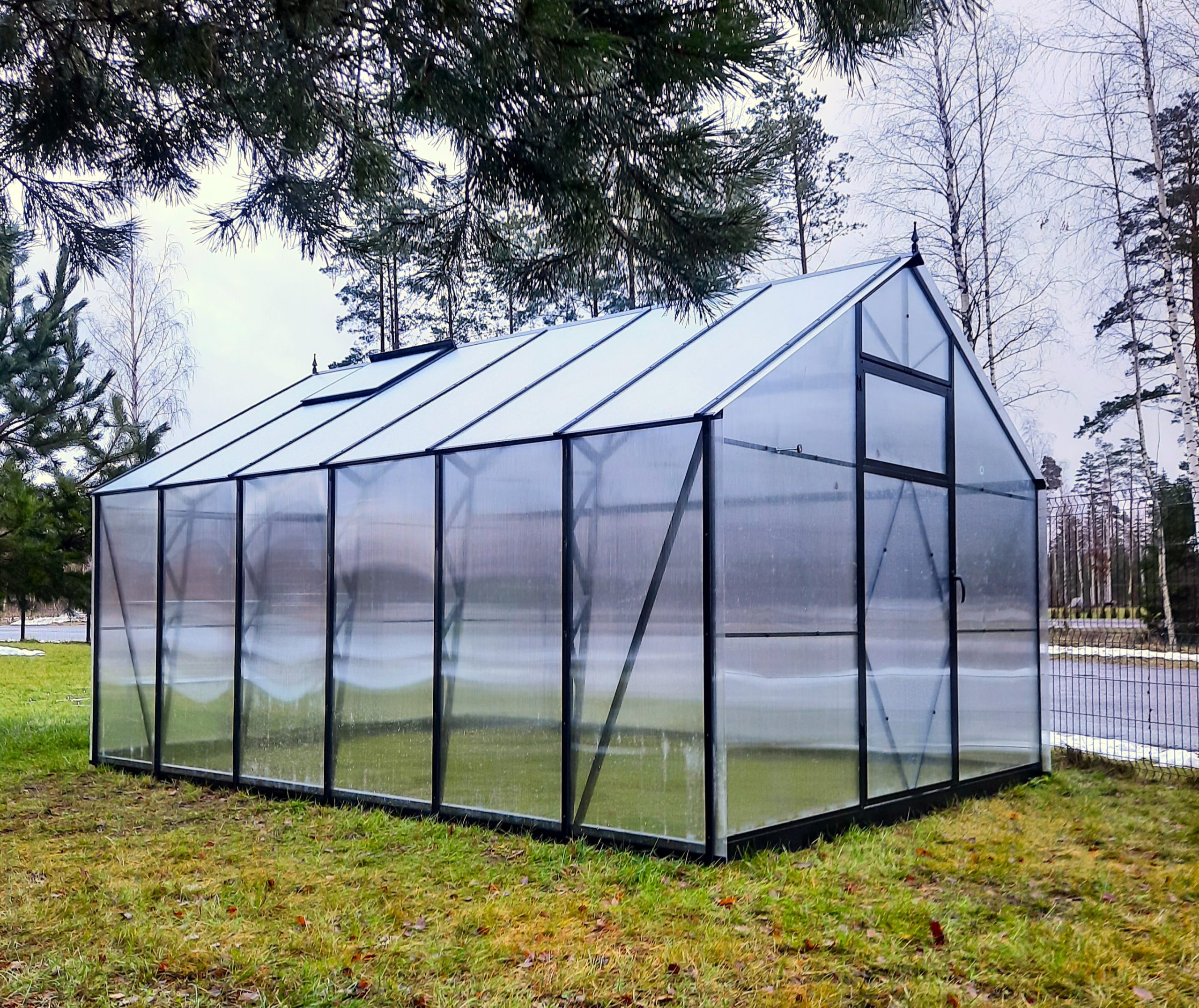 Ecoslider House Lux gable roof greenhouse 3х4.1m W2 — изображение 5