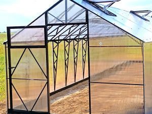 Ecoslider House Lux gable roof greenhouse 3x6.9m W3