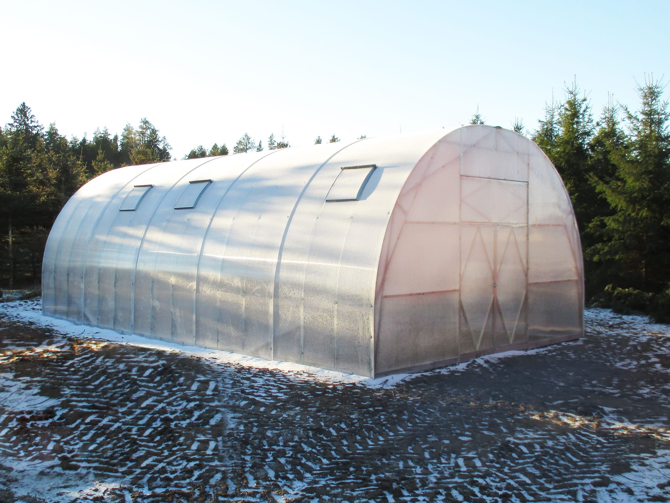 Ecoslider Slider Industrial arched greenhouse 6x10m W10 — изображение 4