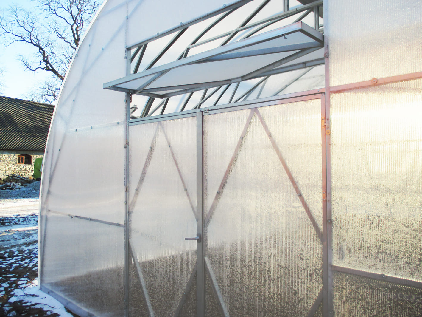 Ecoslider Slider Industrial arched greenhouse 6x10m W10 — изображение 13