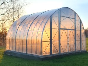 Ecoslider Slider Industrial arched greenhouse 6x6m W6
